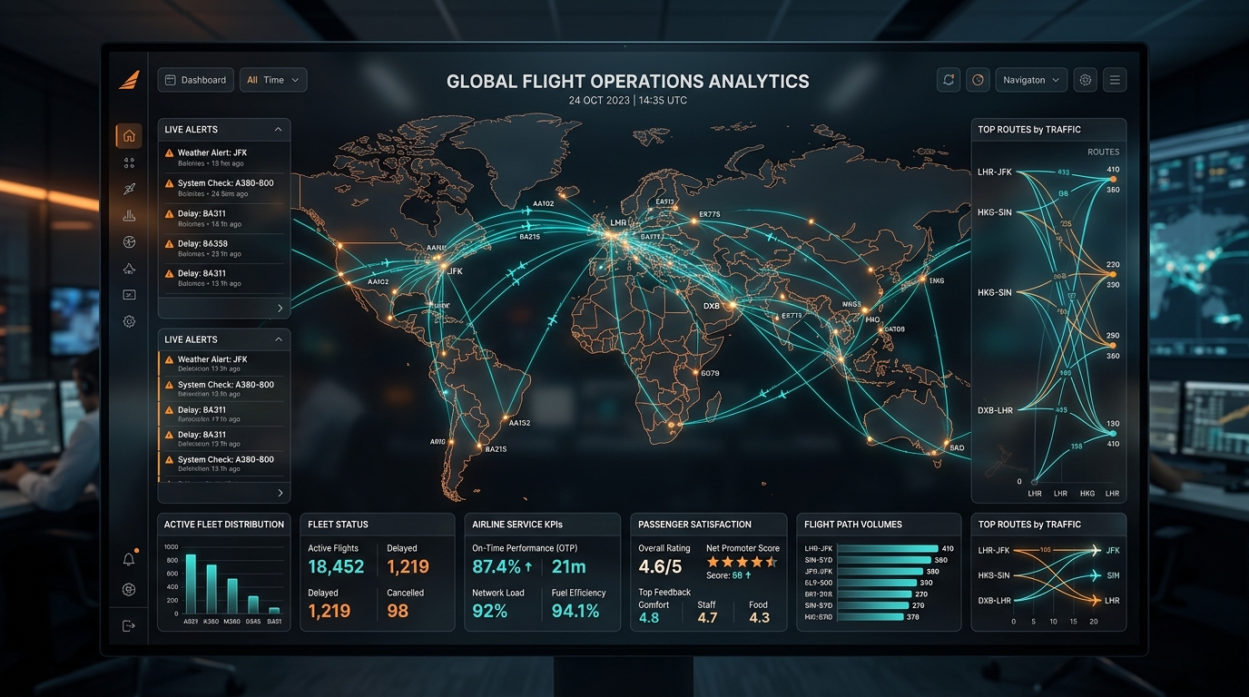 Airline Service Quality Dashboard